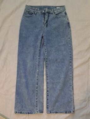 SHEIN Light Blue High-Rise Wide Leg Jeans